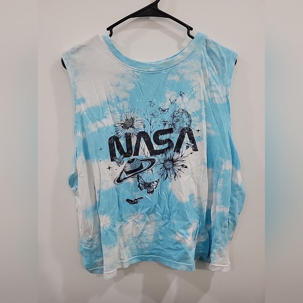 Tie Dye Sleeveless NASA Top